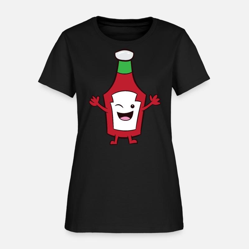 Ketchup - happy, winking ketchup bottle
