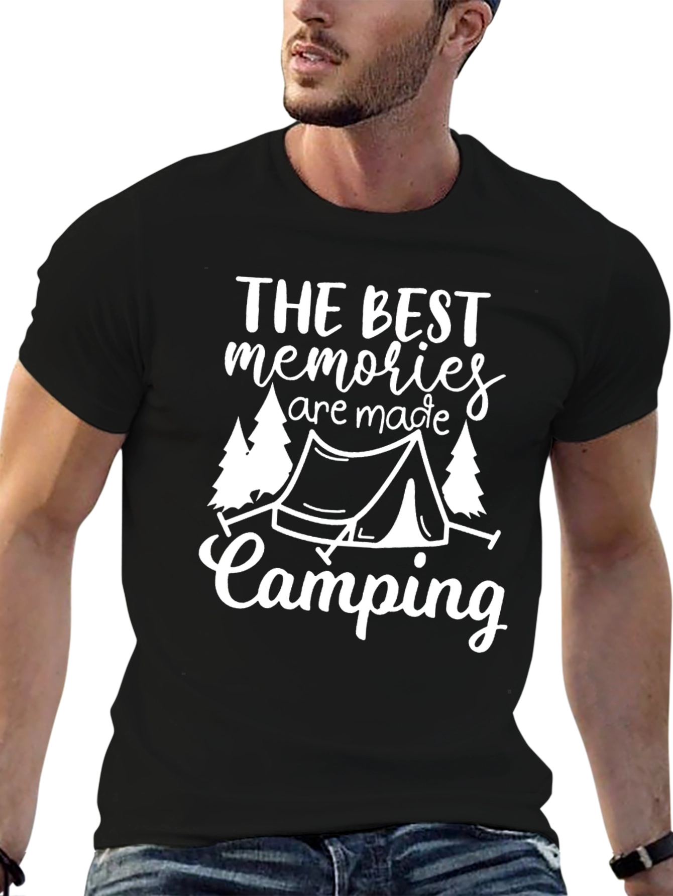 Camping Memories Graphic Tee - Black Unisex T-Shirt