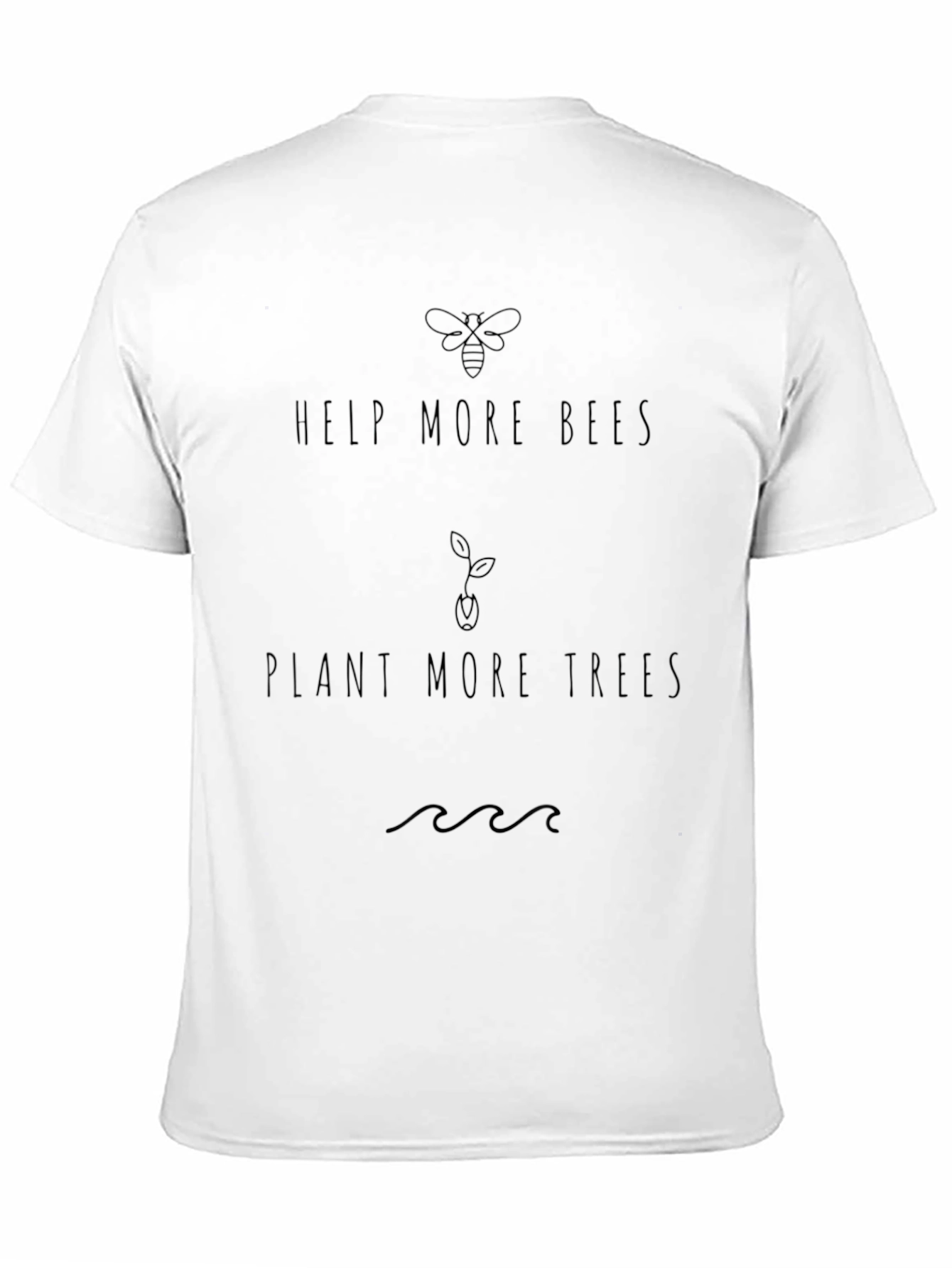 Eco-Friendly Black Graphic T-Shirt