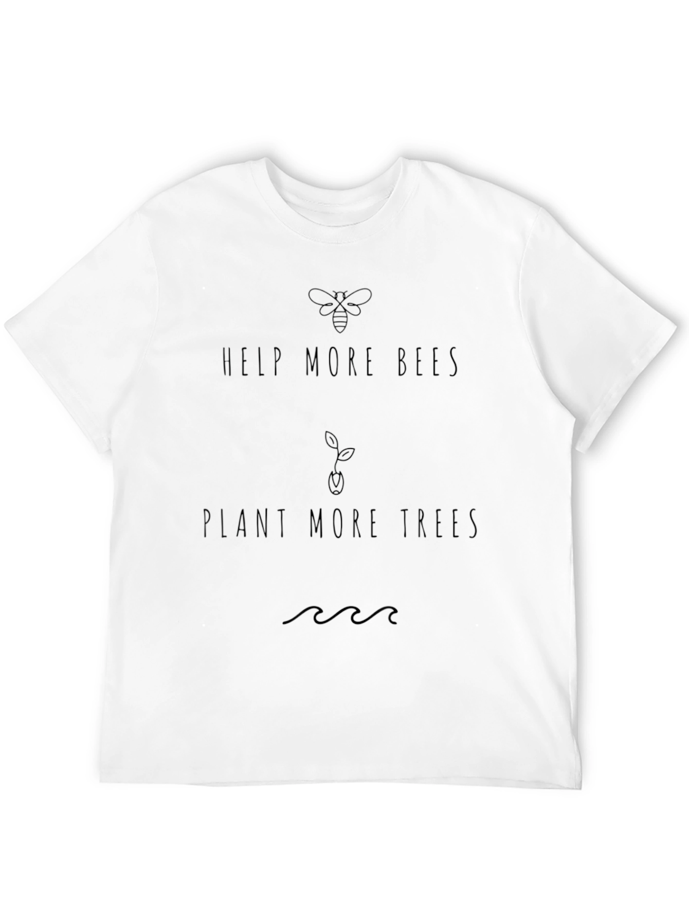 Eco-Friendly Black Graphic T-Shirt