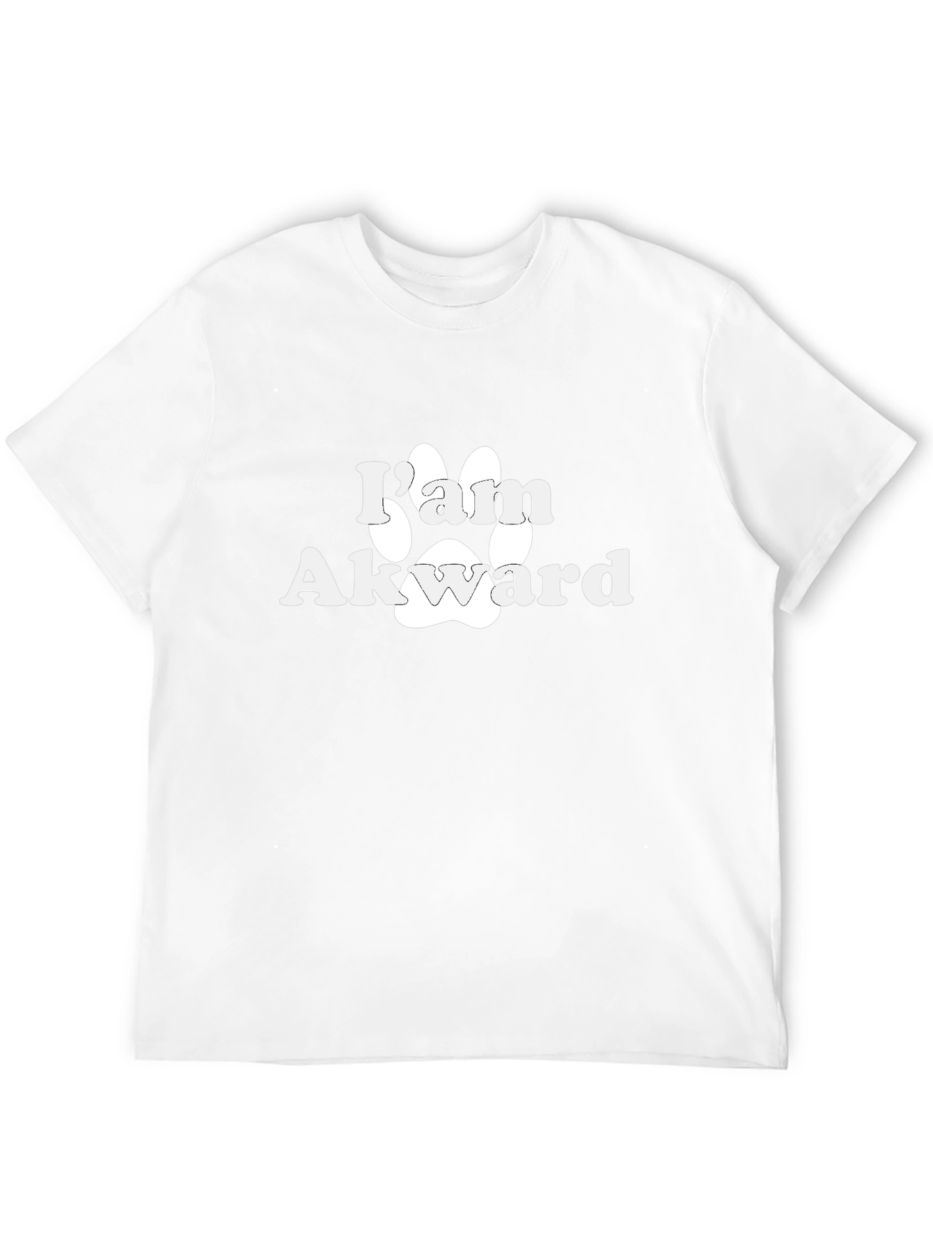 Im Awkward Paw Print Graphic T-Shirt