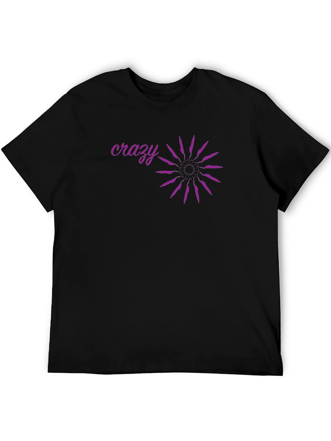 Crazy Graphic Black T-Shirt
