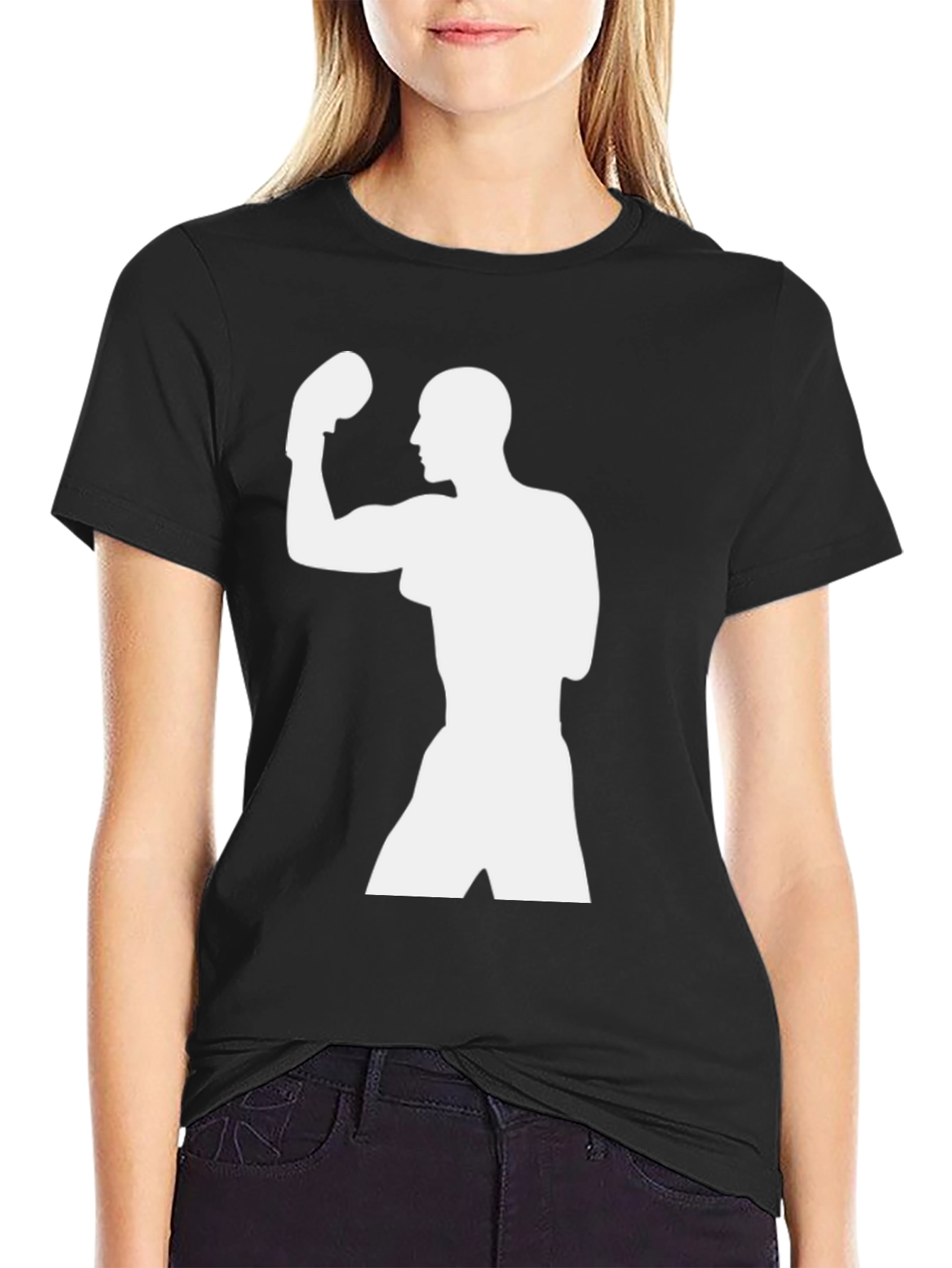 Boxer Silhouette Black T-Shirt