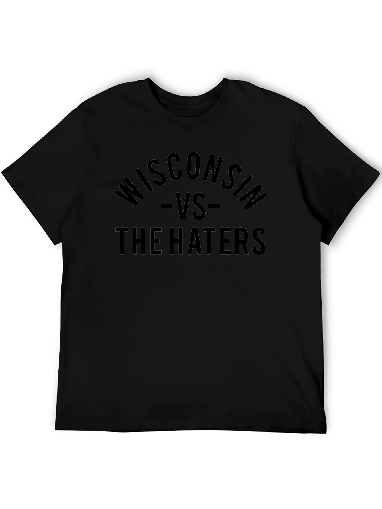Wisconsin VS The Haters Black T-Shirt