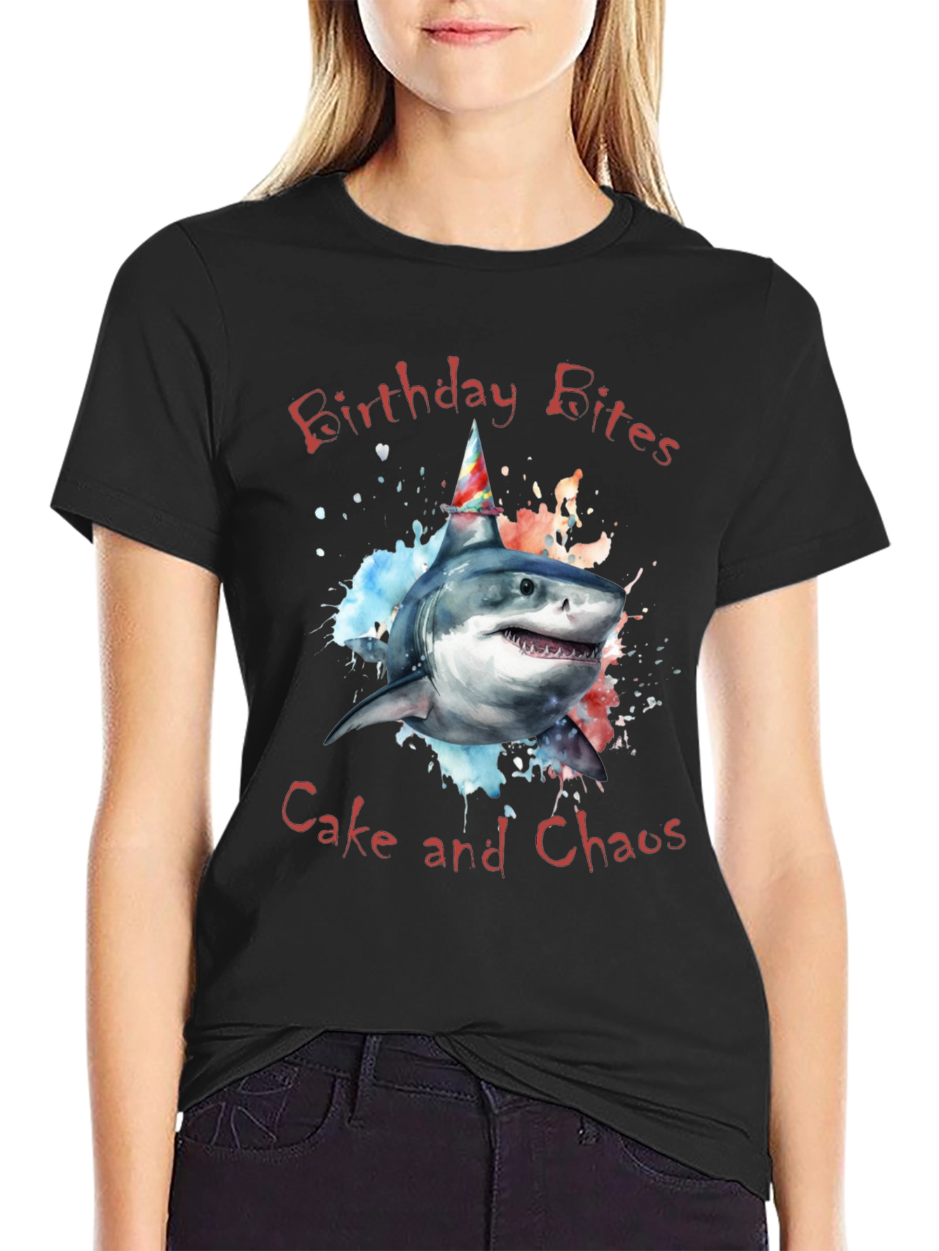 Birthday Shark T-Shirt - Cake and Chaos Tee