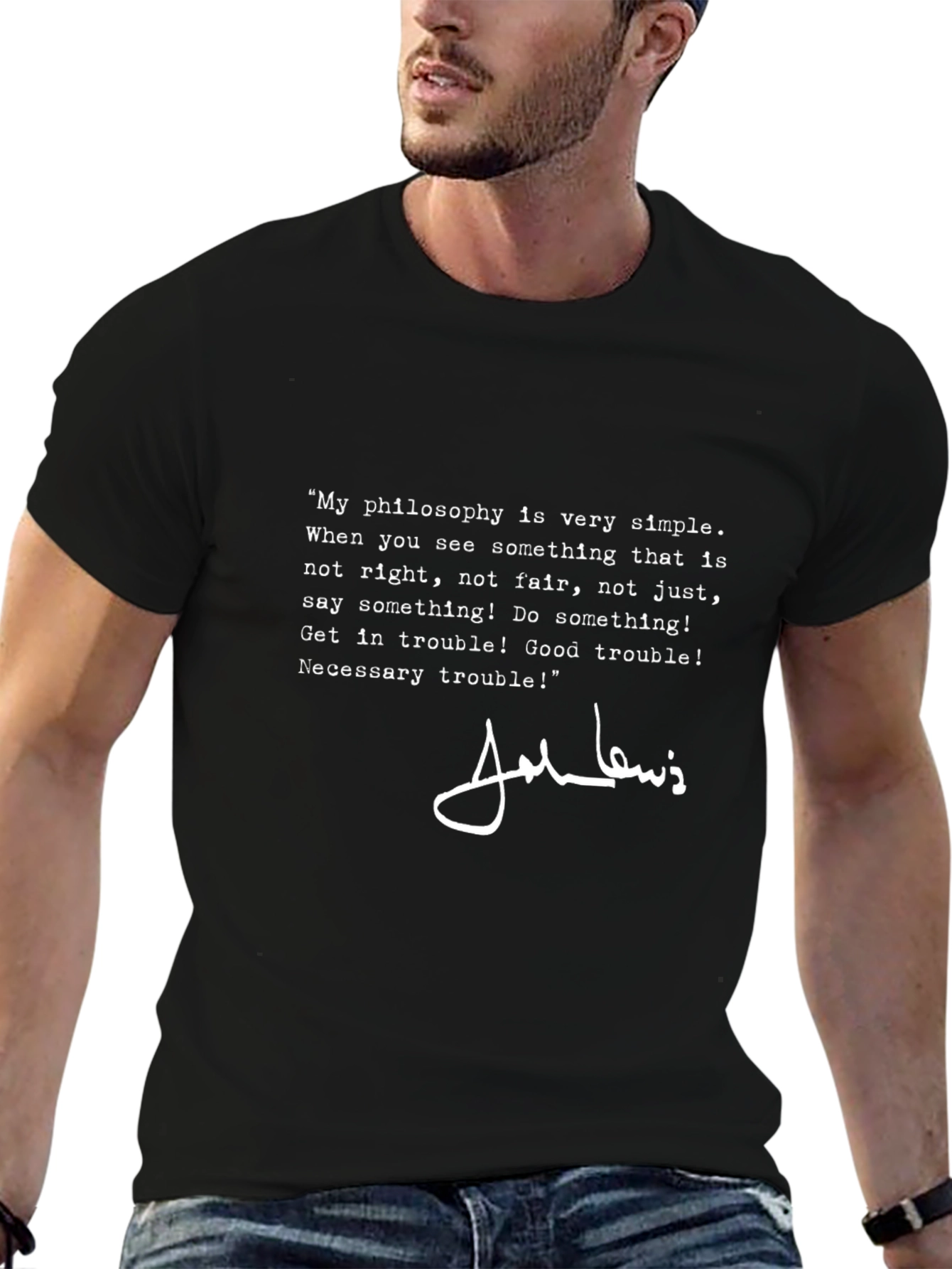 John Lewis Philosophy T-Shirt - Good Trouble Tee