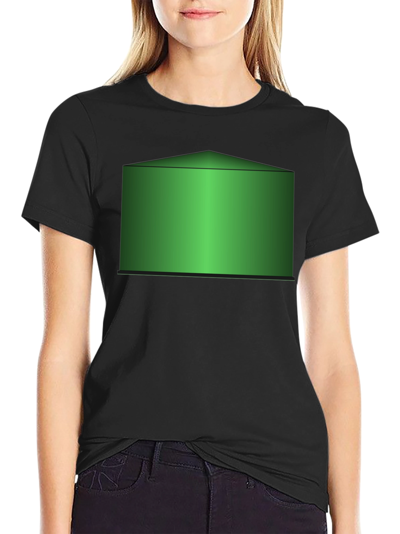 Green Reservoir Graphic Black T-Shirt