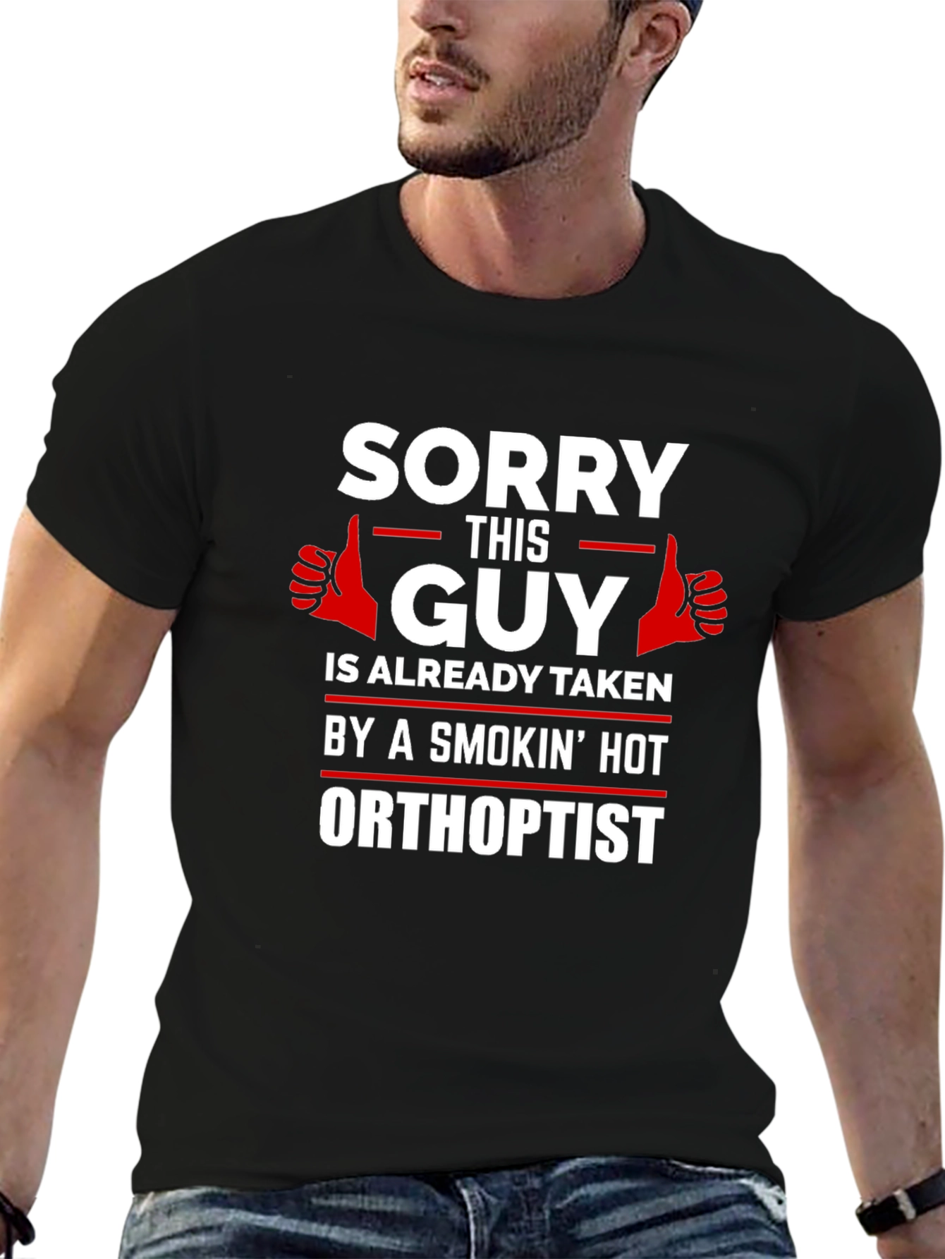 Sorry This Guy Is Taken Orthoptist T-Shirt