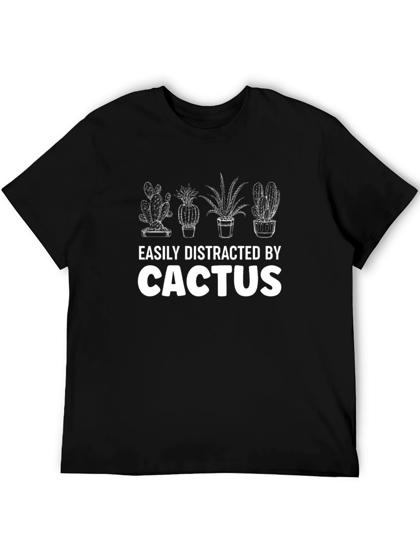 Easily Distracted By Cactus T-Shirt