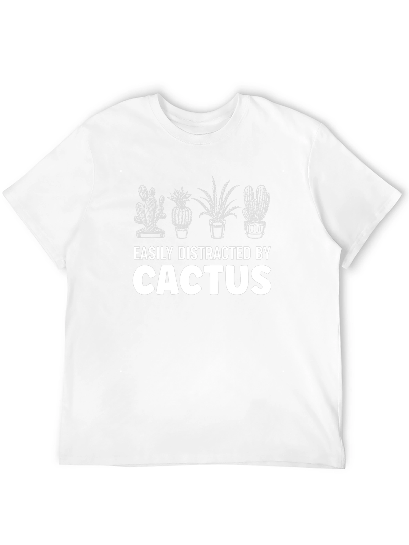 Easily Distracted By Cactus T-Shirt