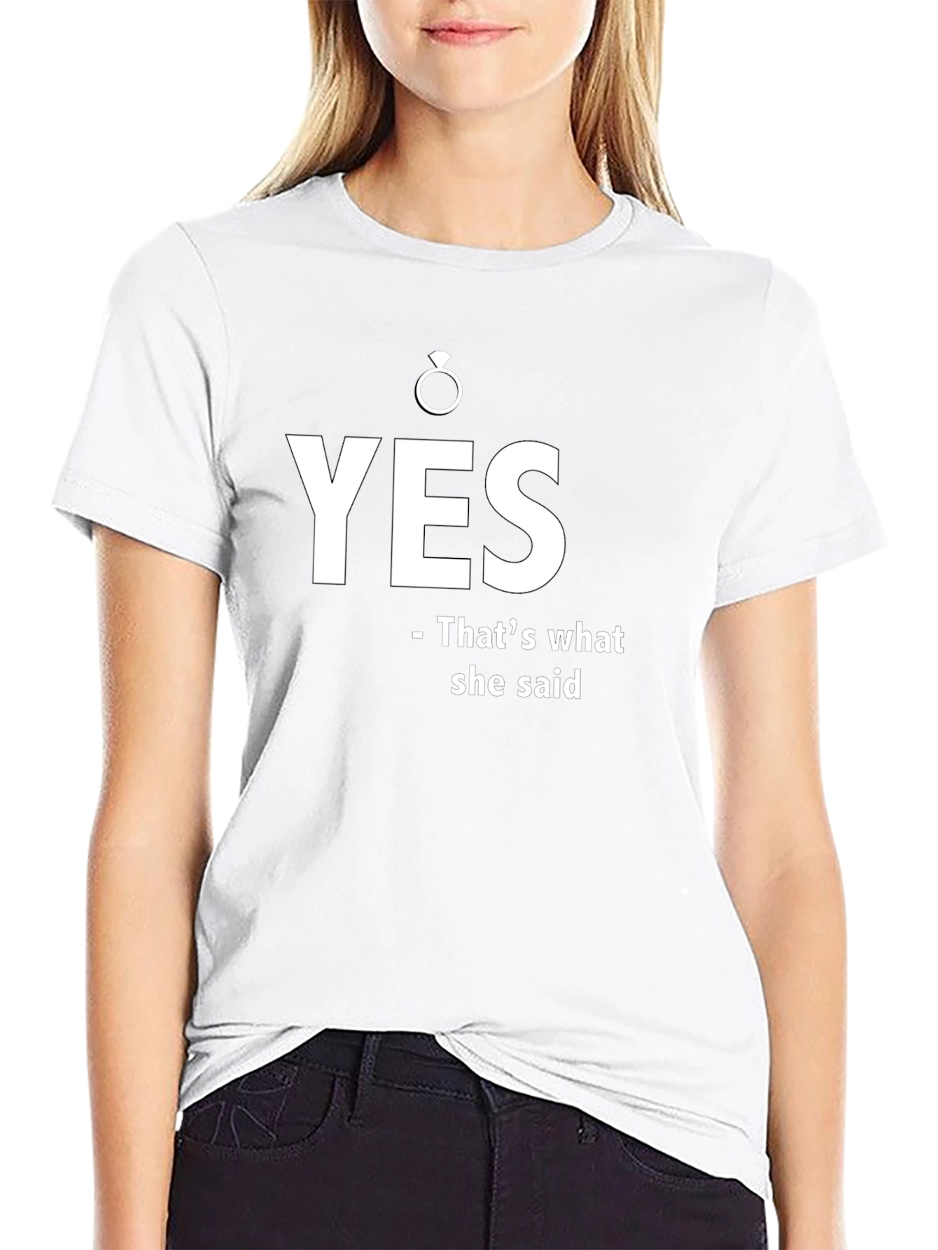 YES She Said T-Shirt - Engagement Gift Tee