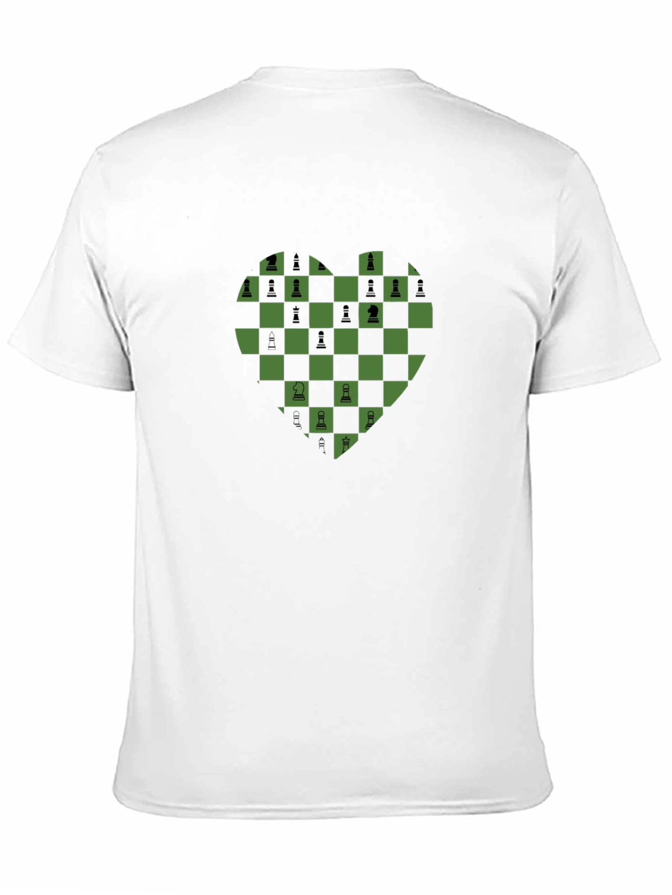 Chess Heart Graphic T-Shirt - Casual Style