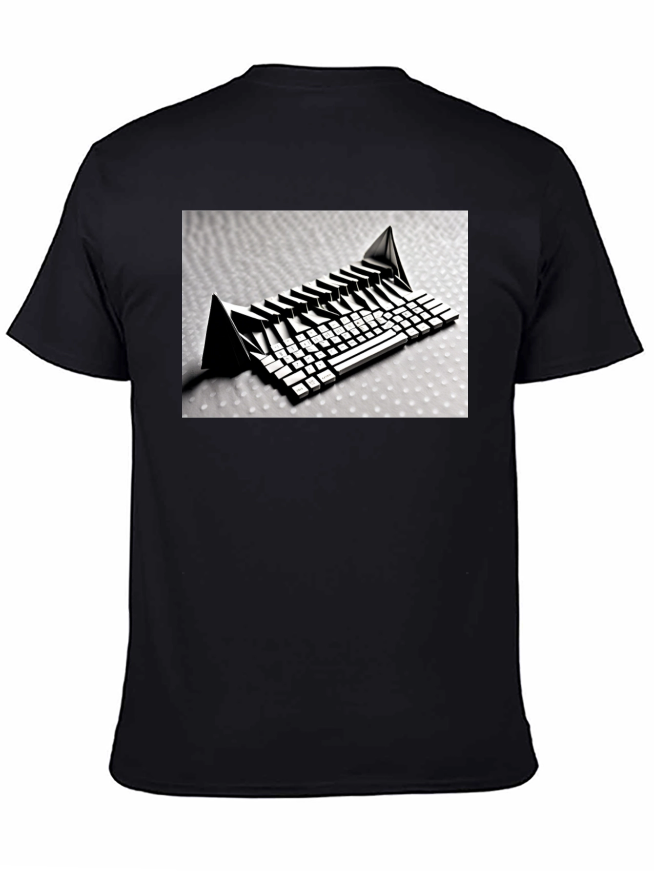 Abstract Keyboard Graphic T-Shirt