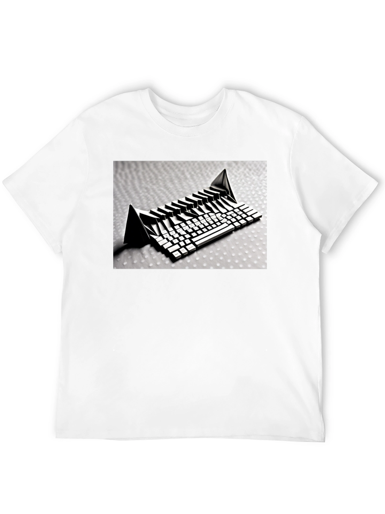 Abstract Keyboard Graphic T-Shirt