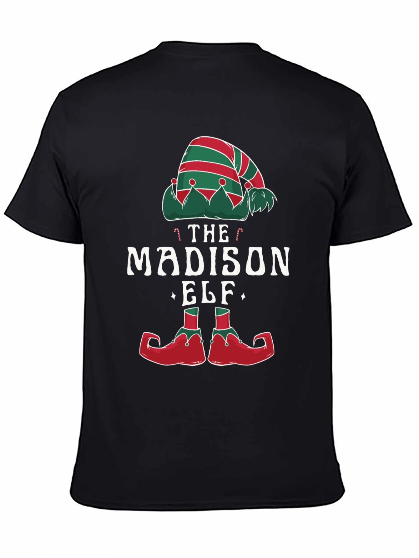 Madison Elf Christmas T-Shirt - Festive Holiday Apparel