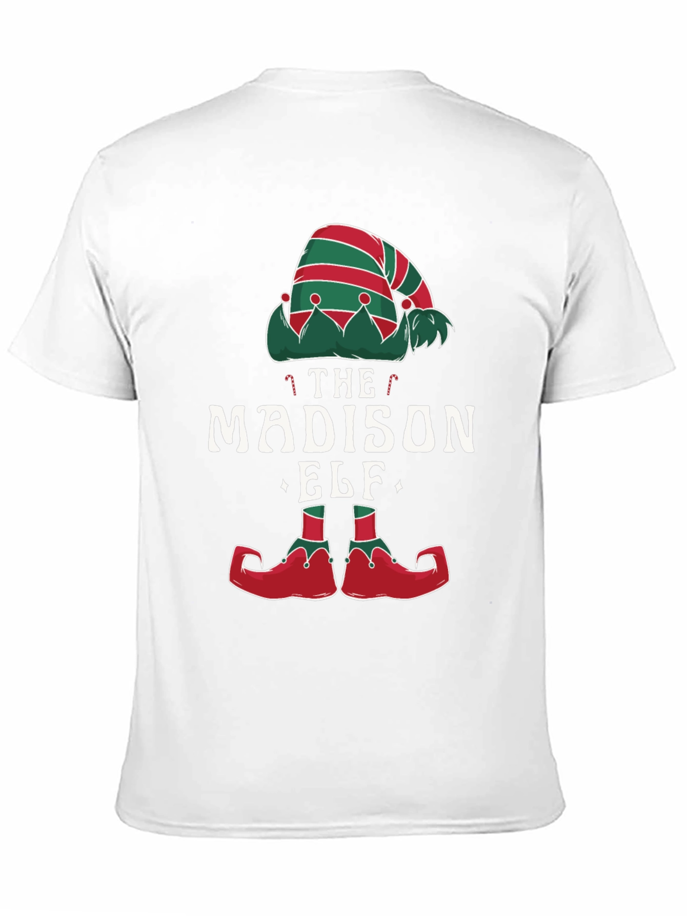 Madison Elf Christmas T-Shirt - Festive Holiday Apparel