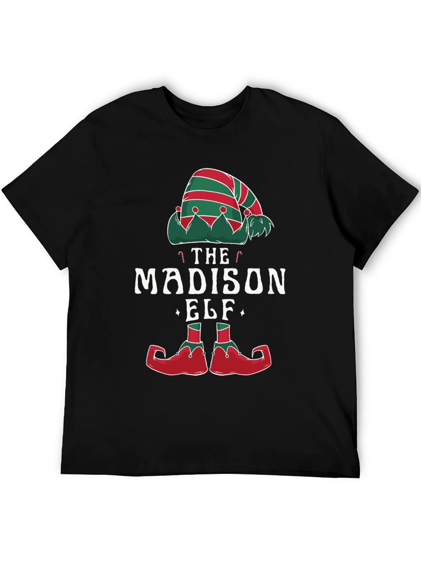 Madison Elf Christmas T-Shirt - Festive Holiday Apparel