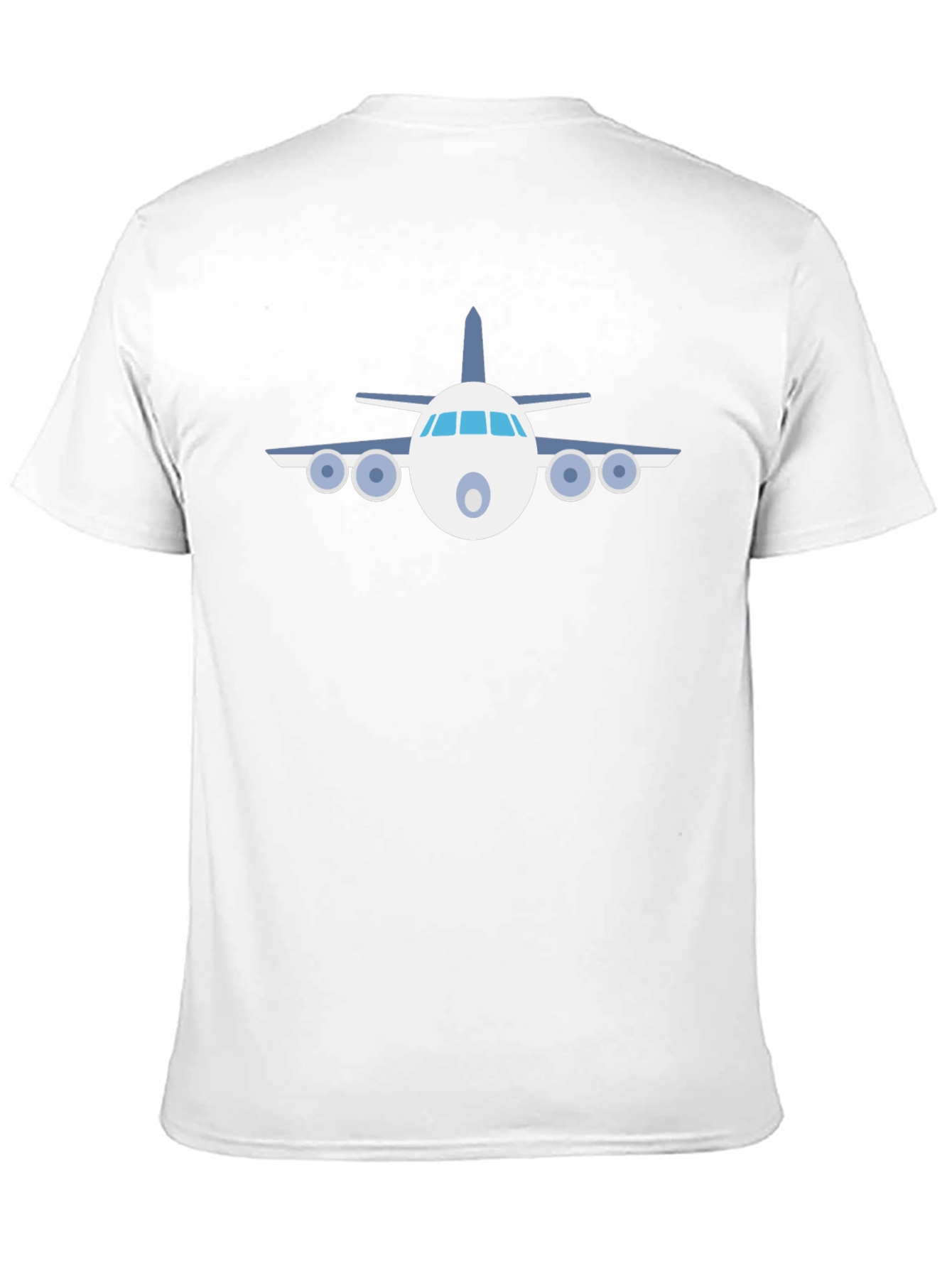 Airplane Graphic Tee - Black Cotton Casual T-Shirt