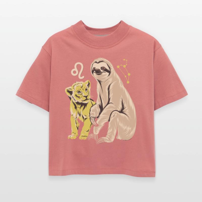 Leo Zodiac Sloth and Lion Cub Magic