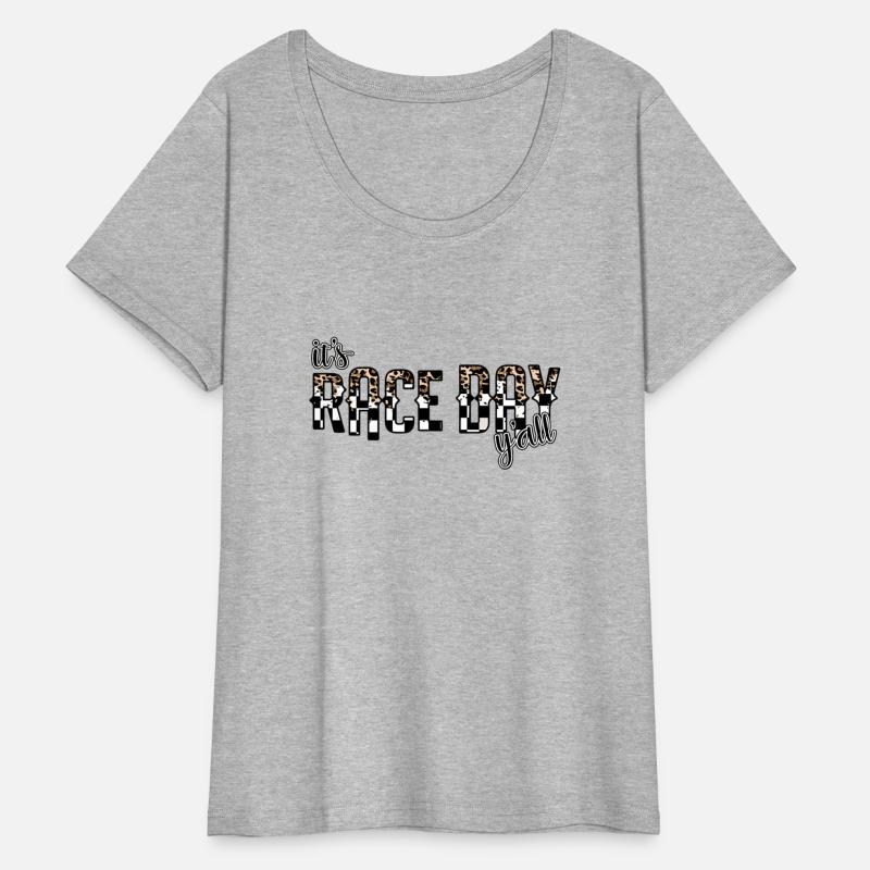 Leopard It'S Race Day Y'All Checkered Flag Racing