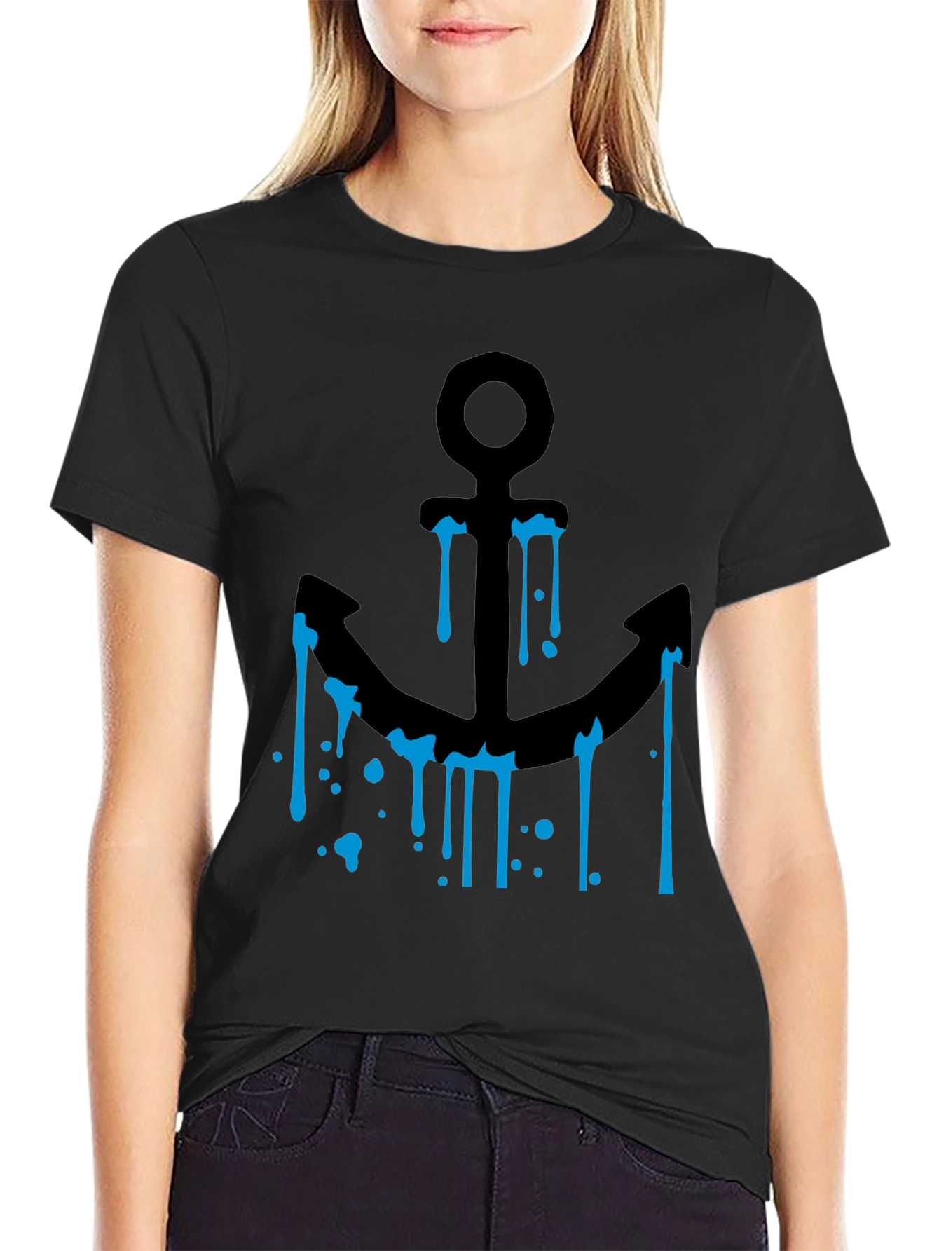 Anchor Graphic Black T-Shirt