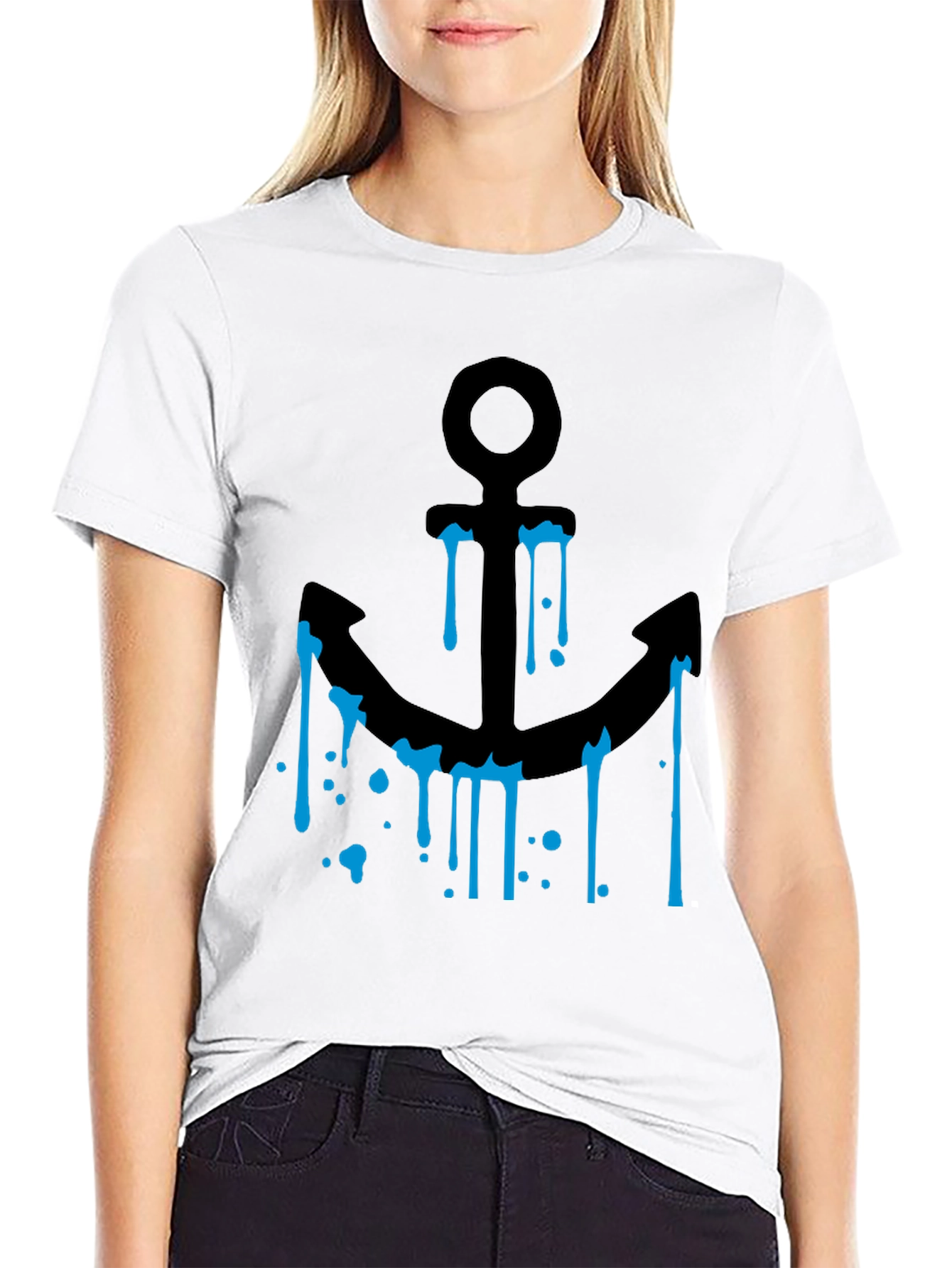 Anchor Graphic Black T-Shirt