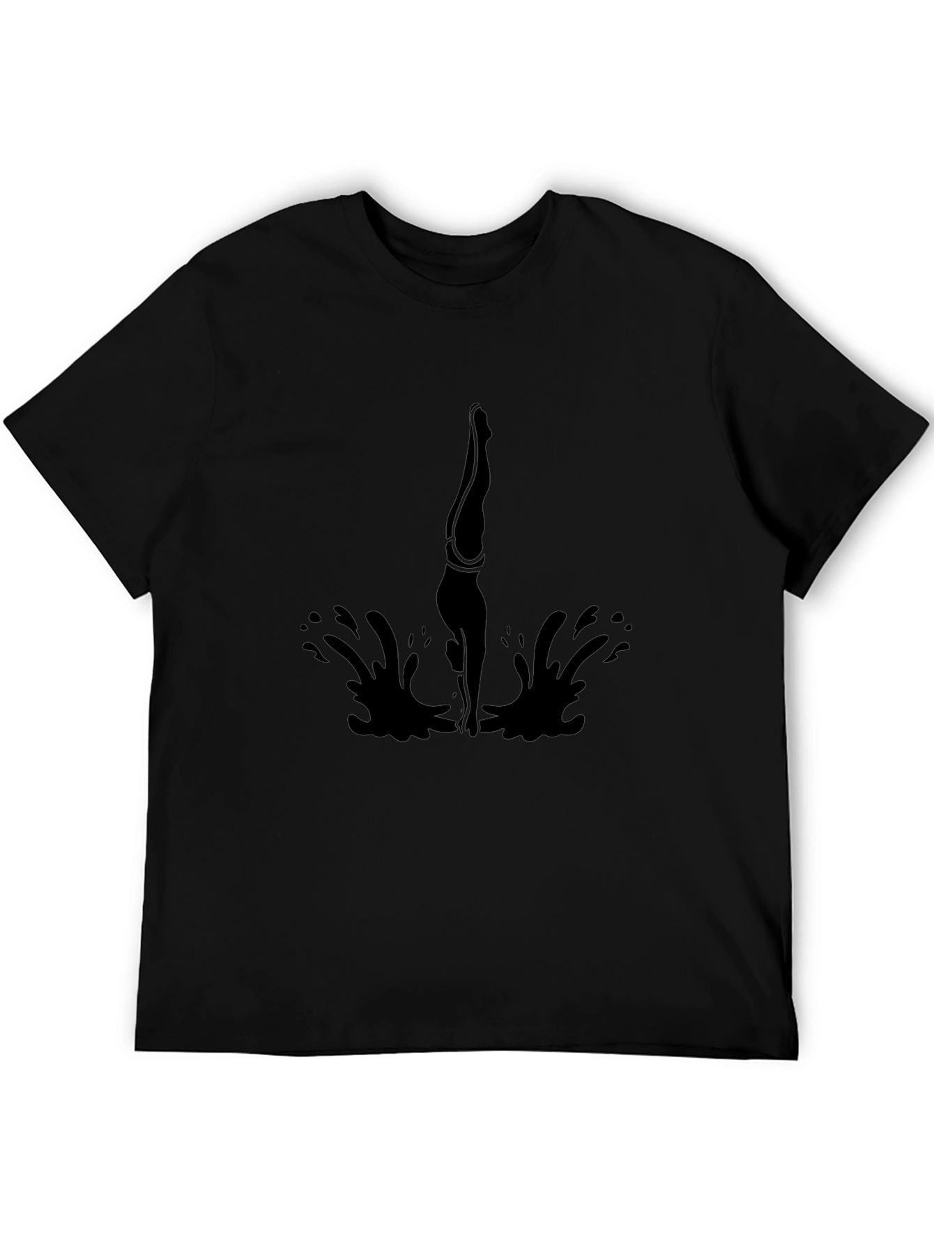 Diving Silhouette Black T-Shirt