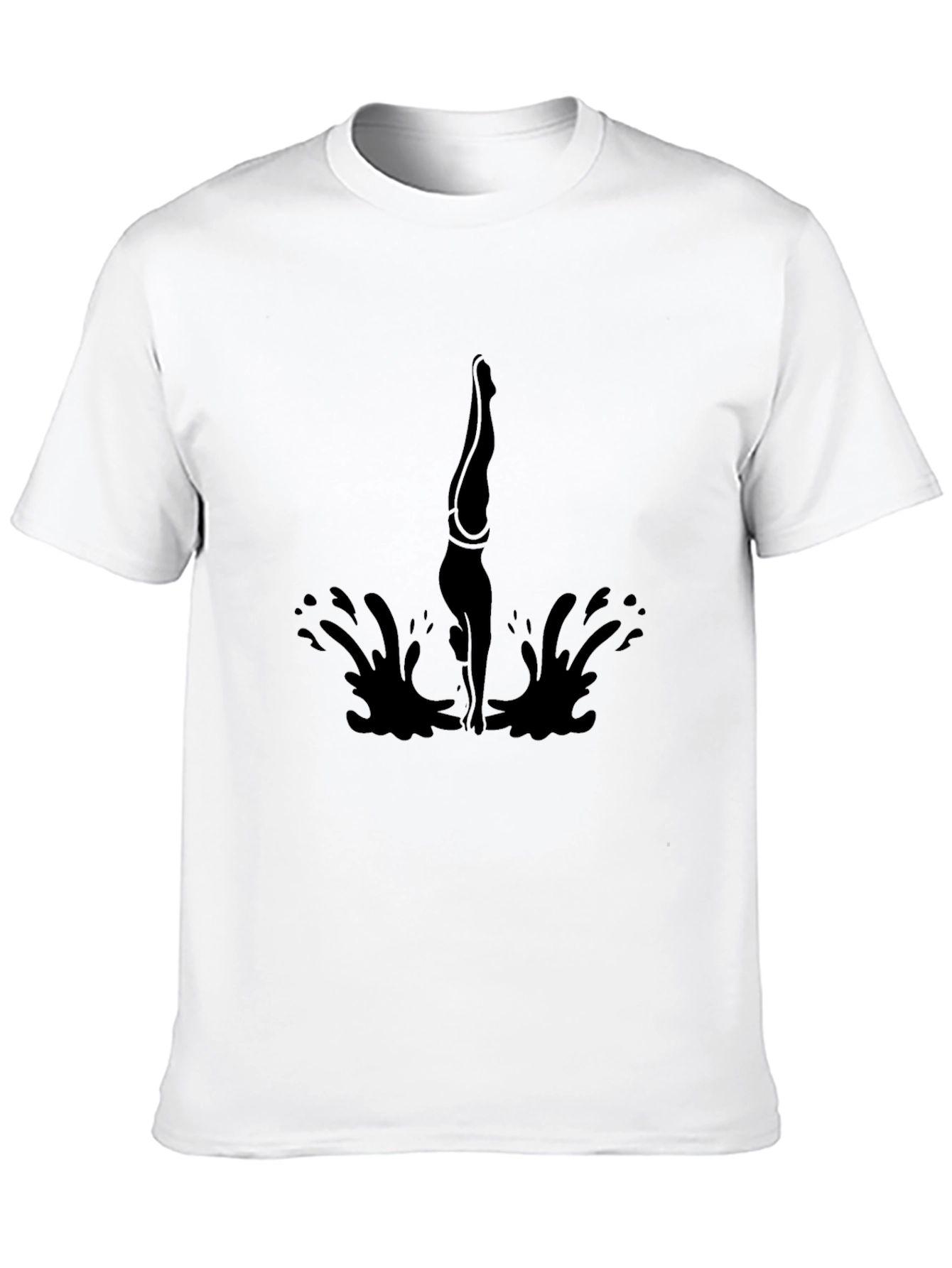 Diving Silhouette Black T-Shirt