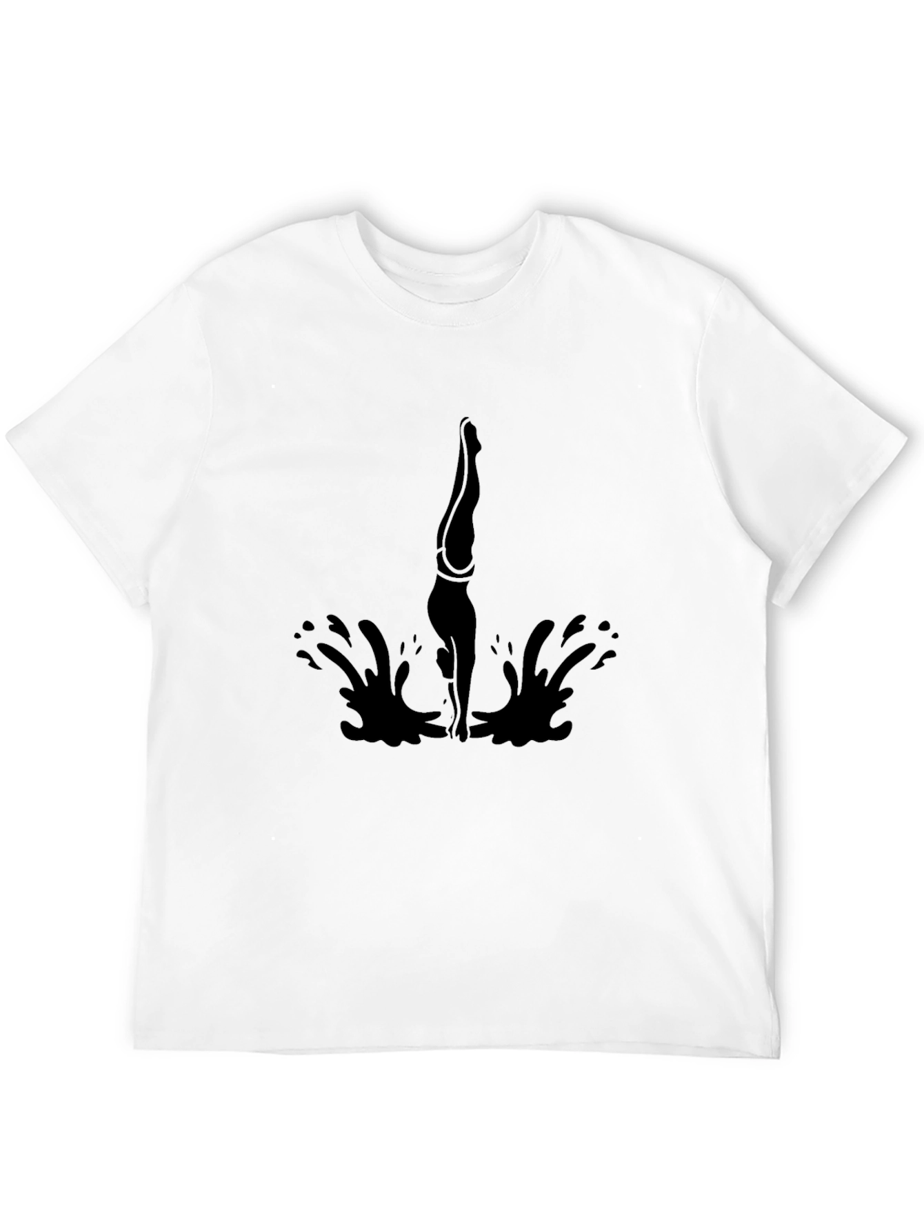 Diving Silhouette Black T-Shirt