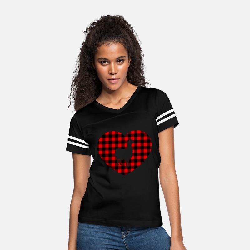 Llama Heart Buffalo Plaid