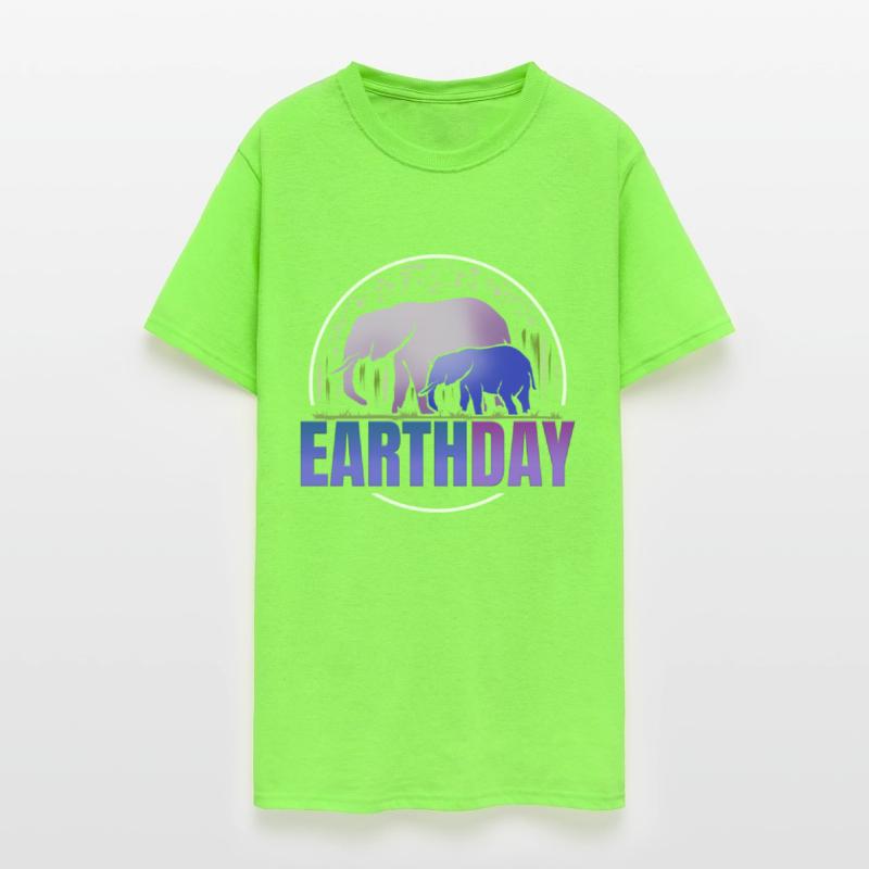 Logo Purple African Elefant Animals For Earth Day