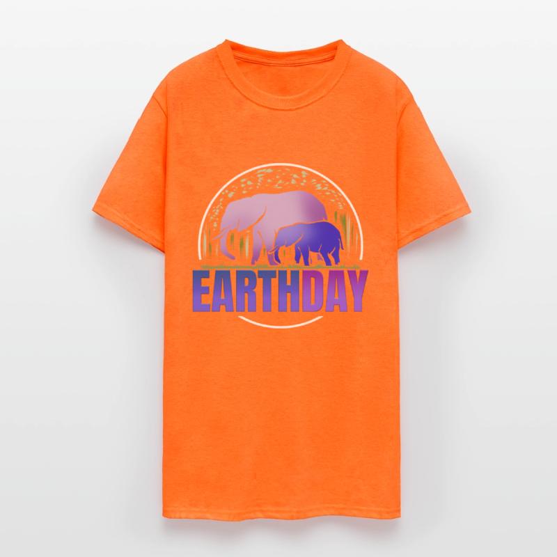 Logo Purple African Elefant Animals For Earth Day
