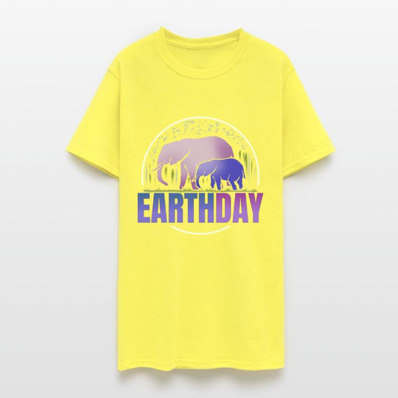 Logo Purple African Elefant Animals For Earth Day