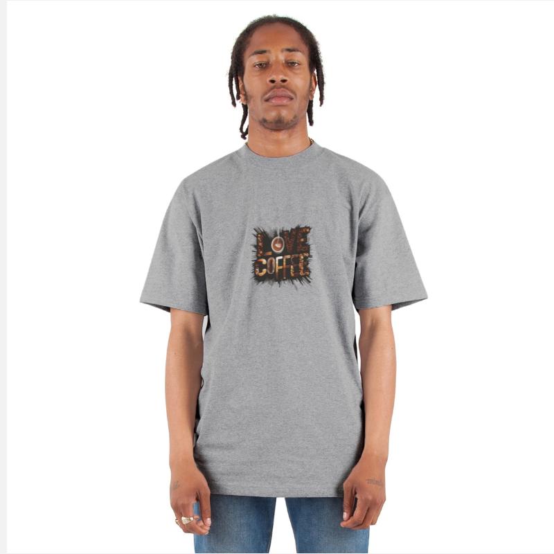 Love Coffee Artistic Splash with Coffee Beans