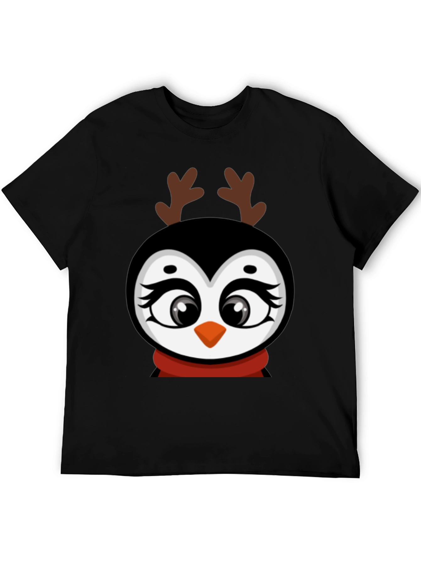 Festive Penguin Reindeer T-Shirt