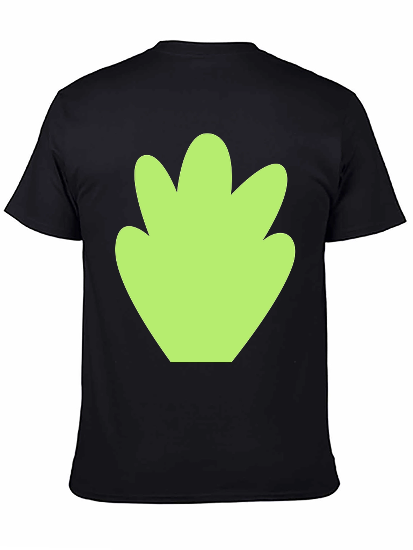 Leaf Graphic Tee - Stylish Black Cotton T-Shirt