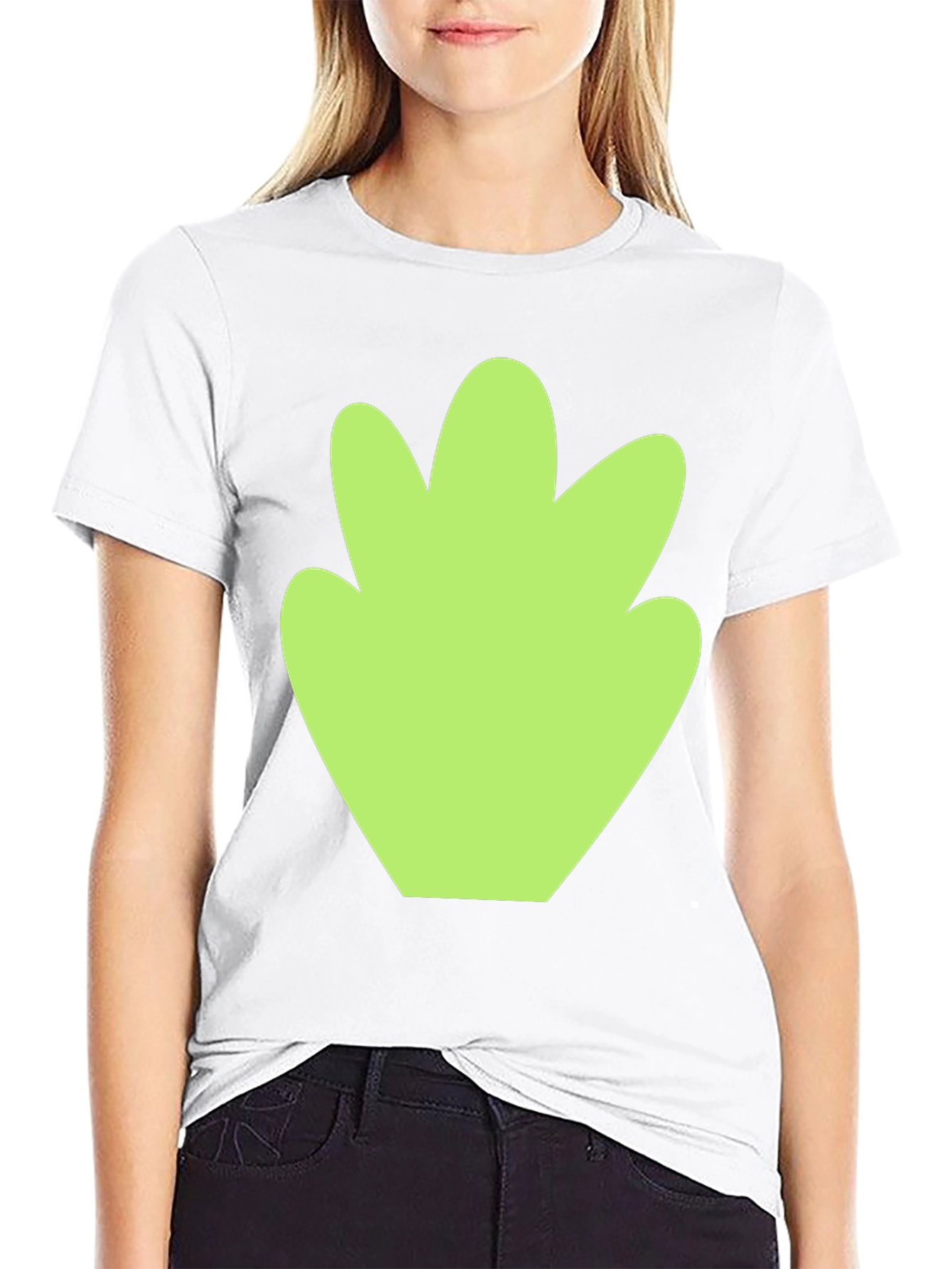 Leaf Graphic Tee - Stylish Black Cotton T-Shirt