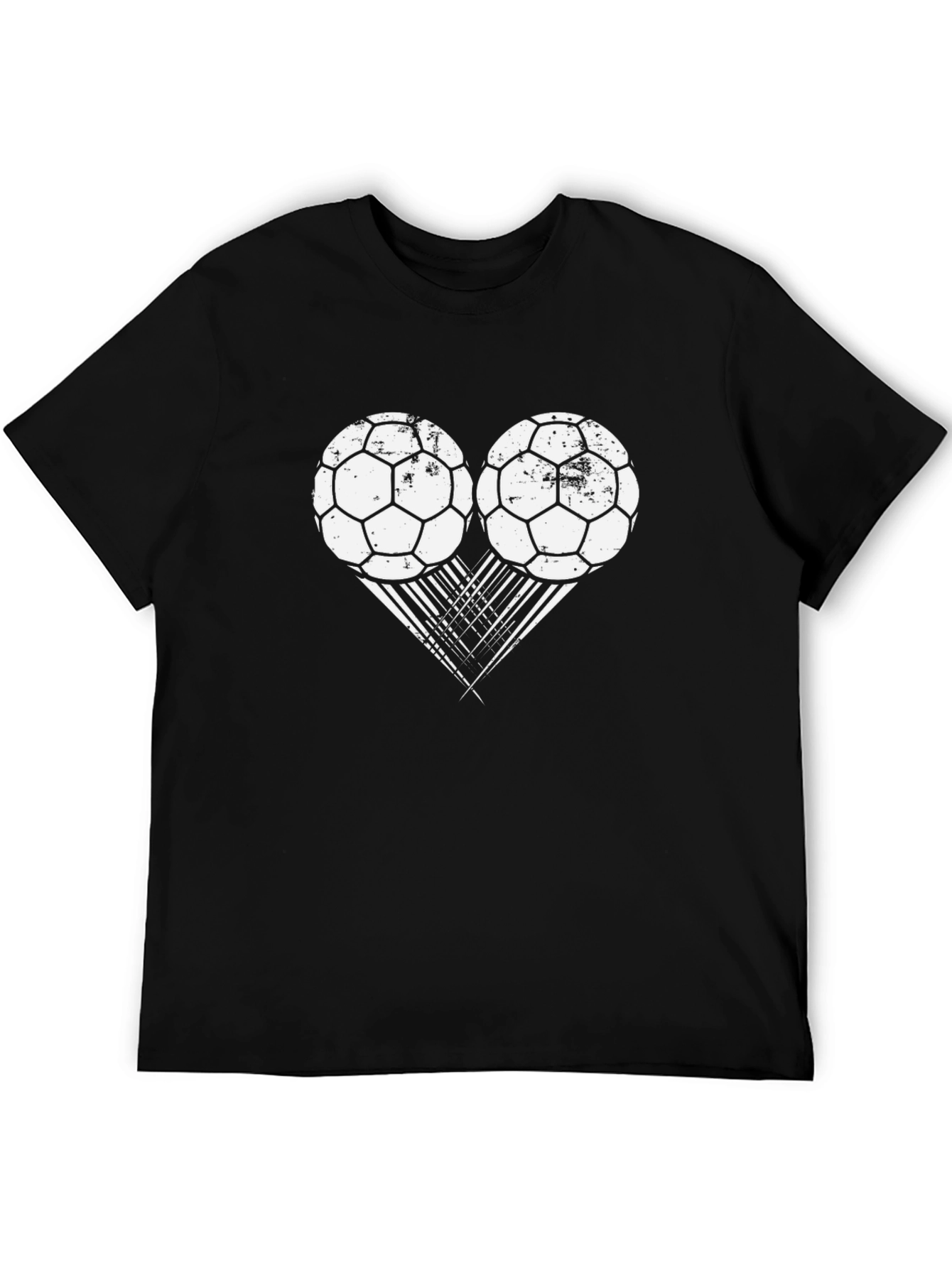 Soccer Heart T-Shirt - Black Tee