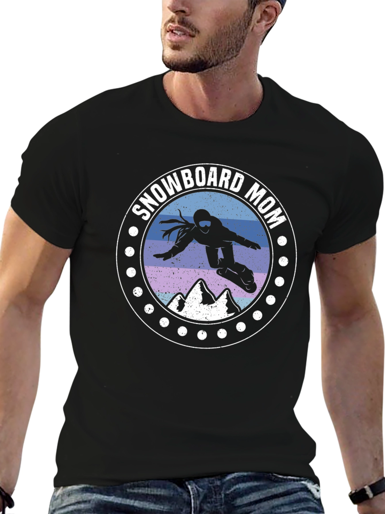 Snowboard Mom Graphic T-Shirt