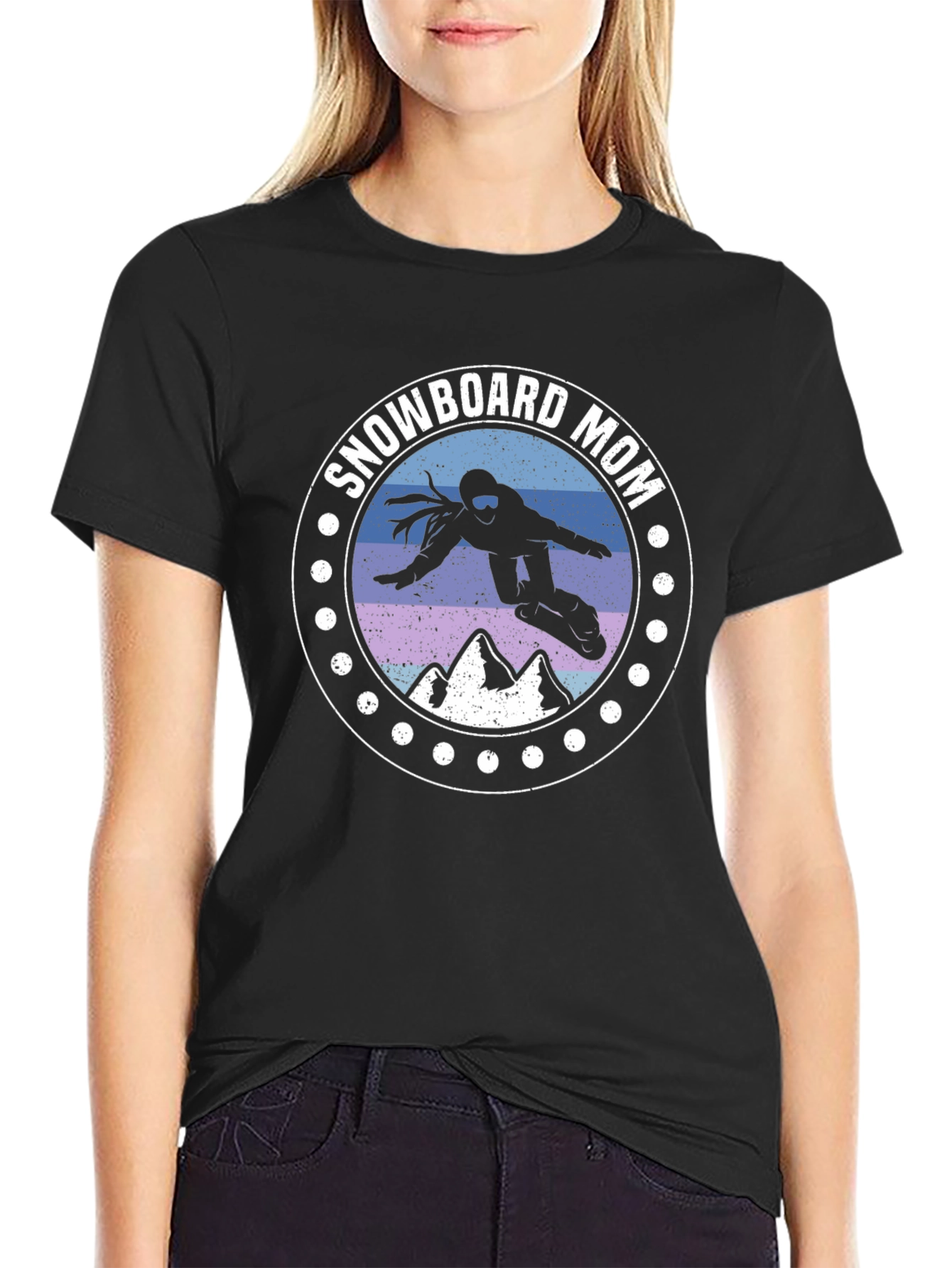 Snowboard Mom Graphic T-Shirt
