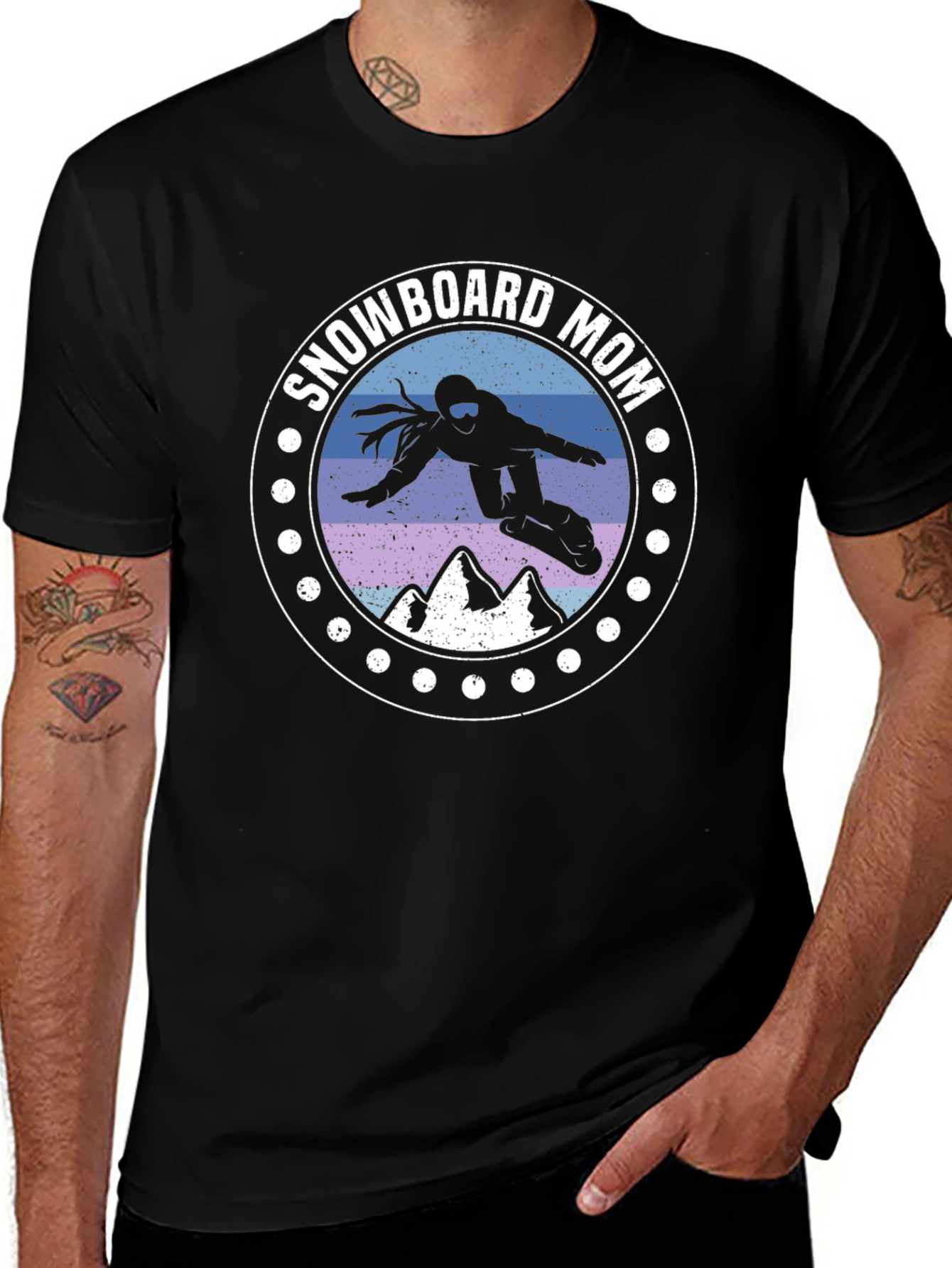 Snowboard Mom Graphic T-Shirt