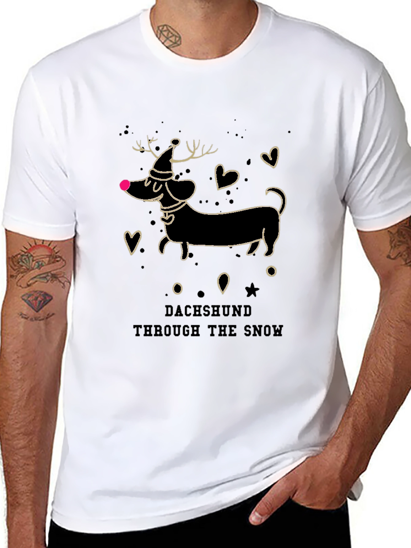 Dachshund Through the Snow Tee