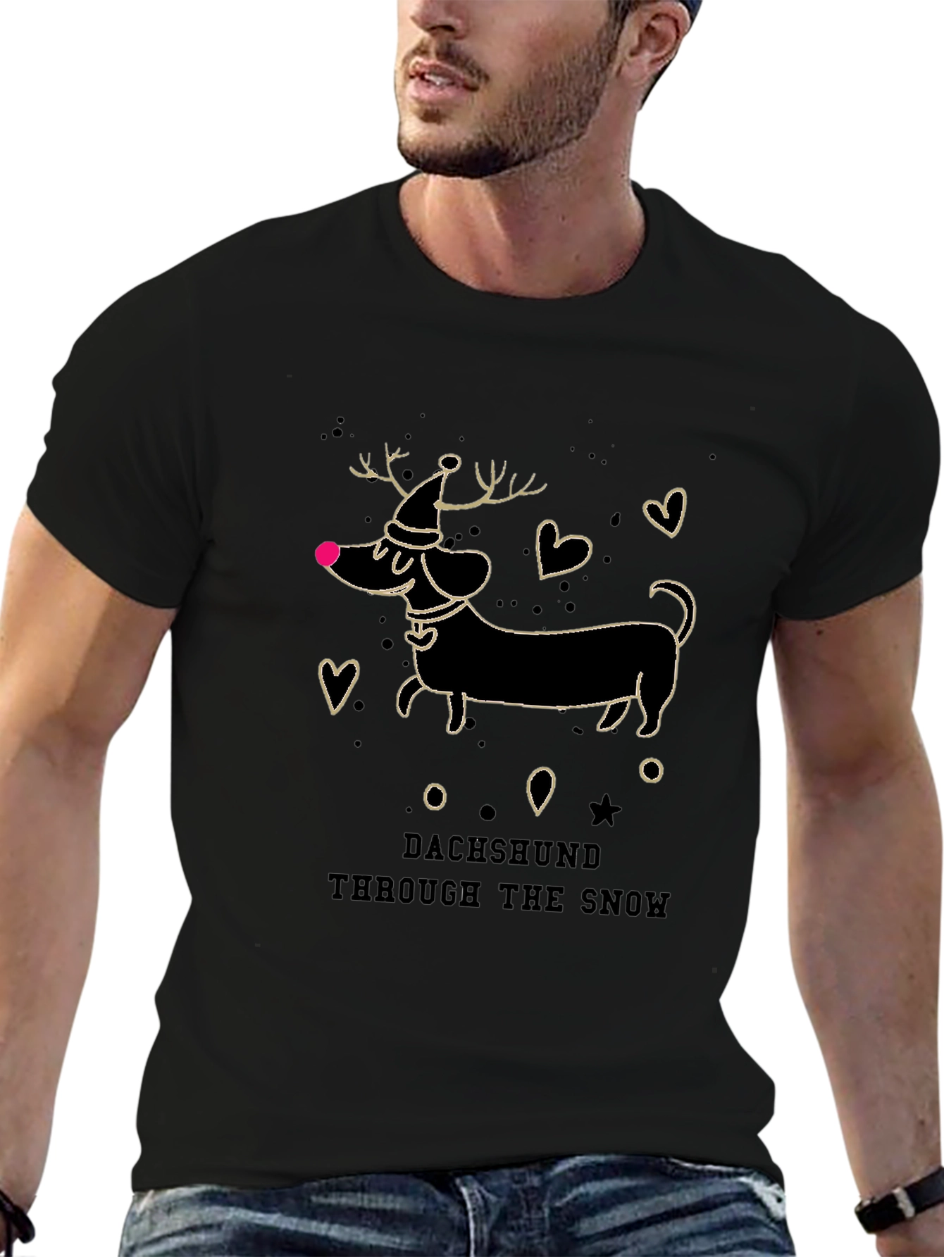 Dachshund Through the Snow Tee
