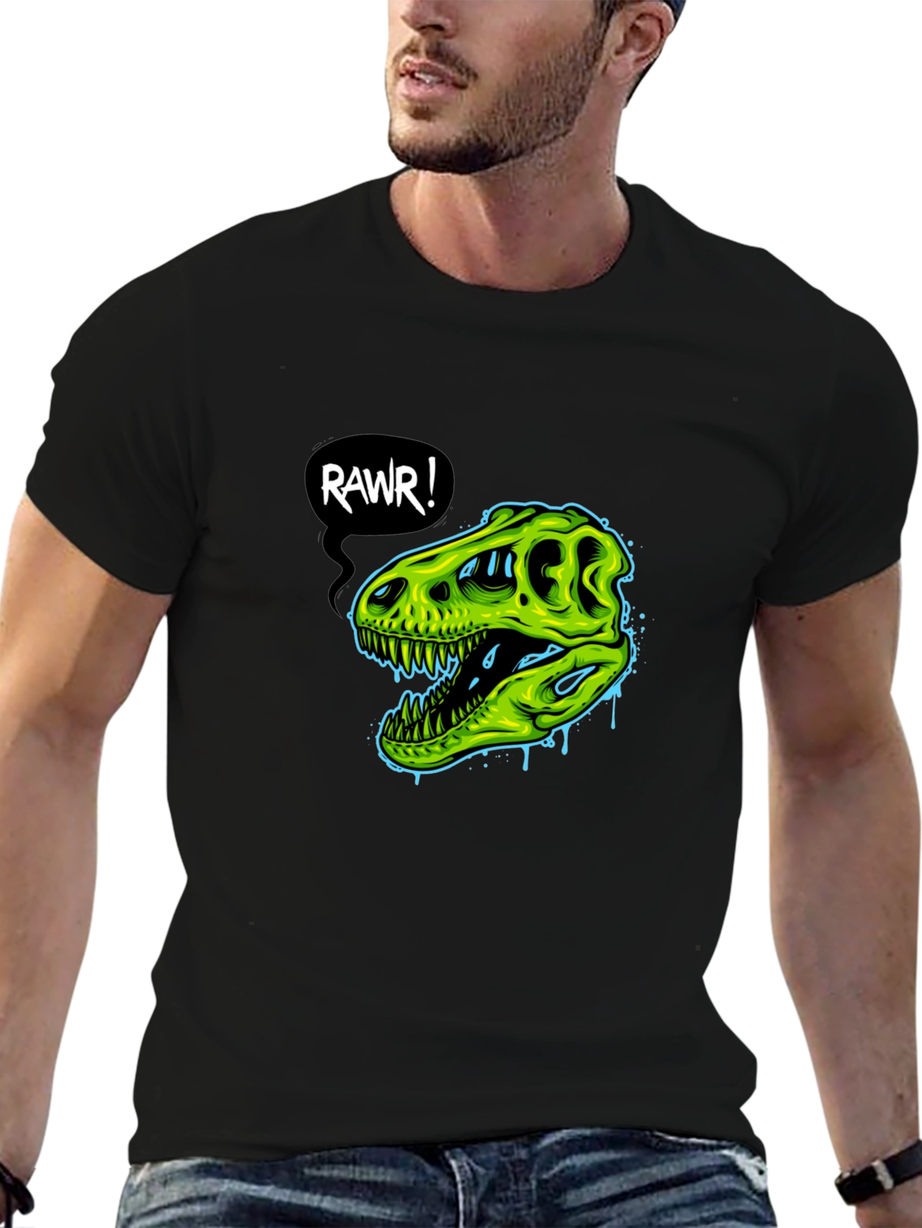 Rawr! Graphic Tee - Dino Skull T-Shirt