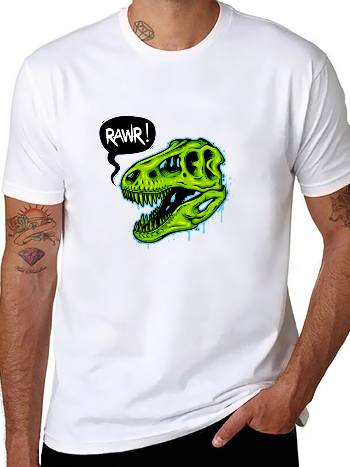 Rawr! Graphic Tee - Dino Skull T-Shirt