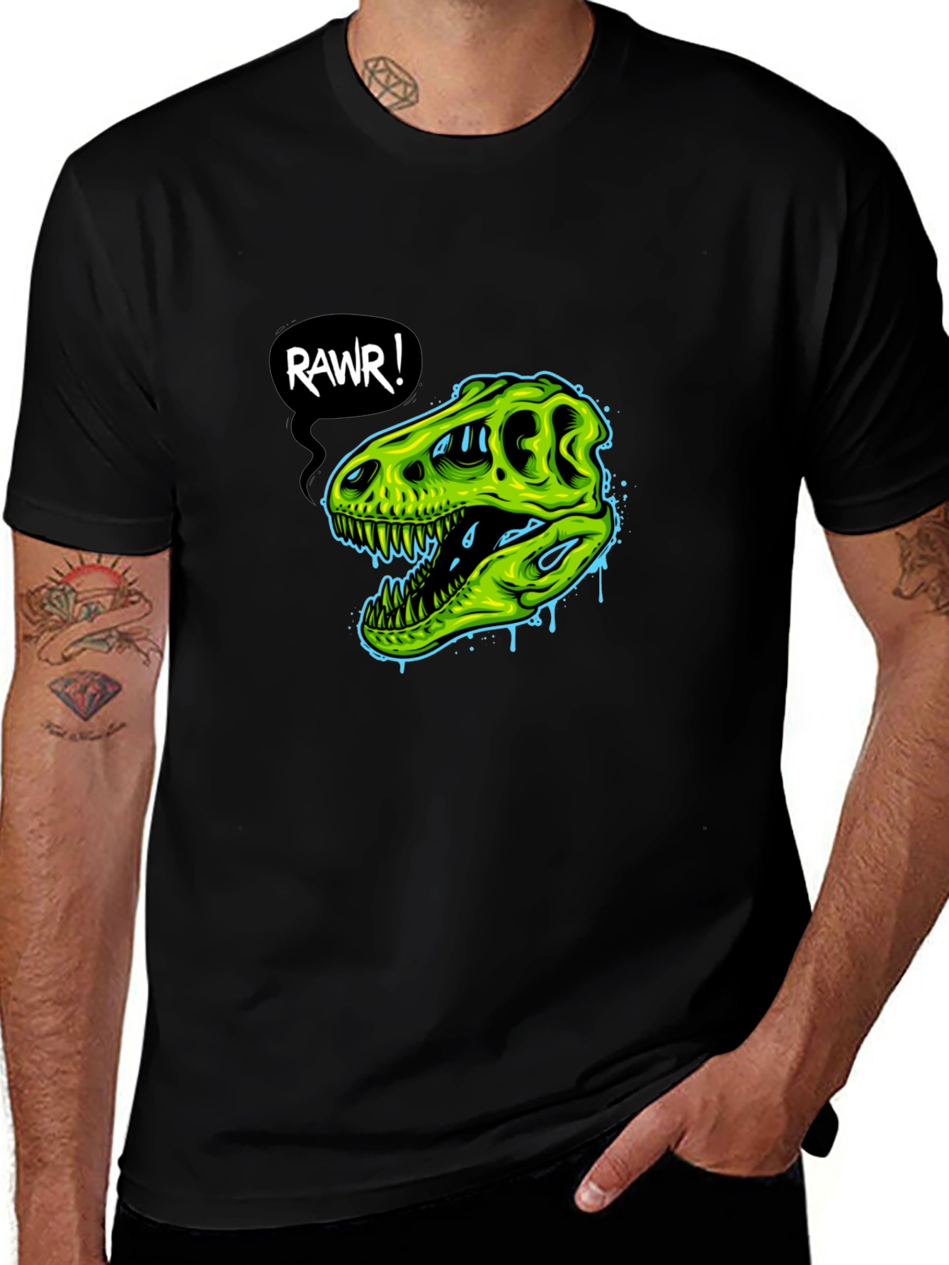 Rawr! Graphic Tee - Dino Skull T-Shirt