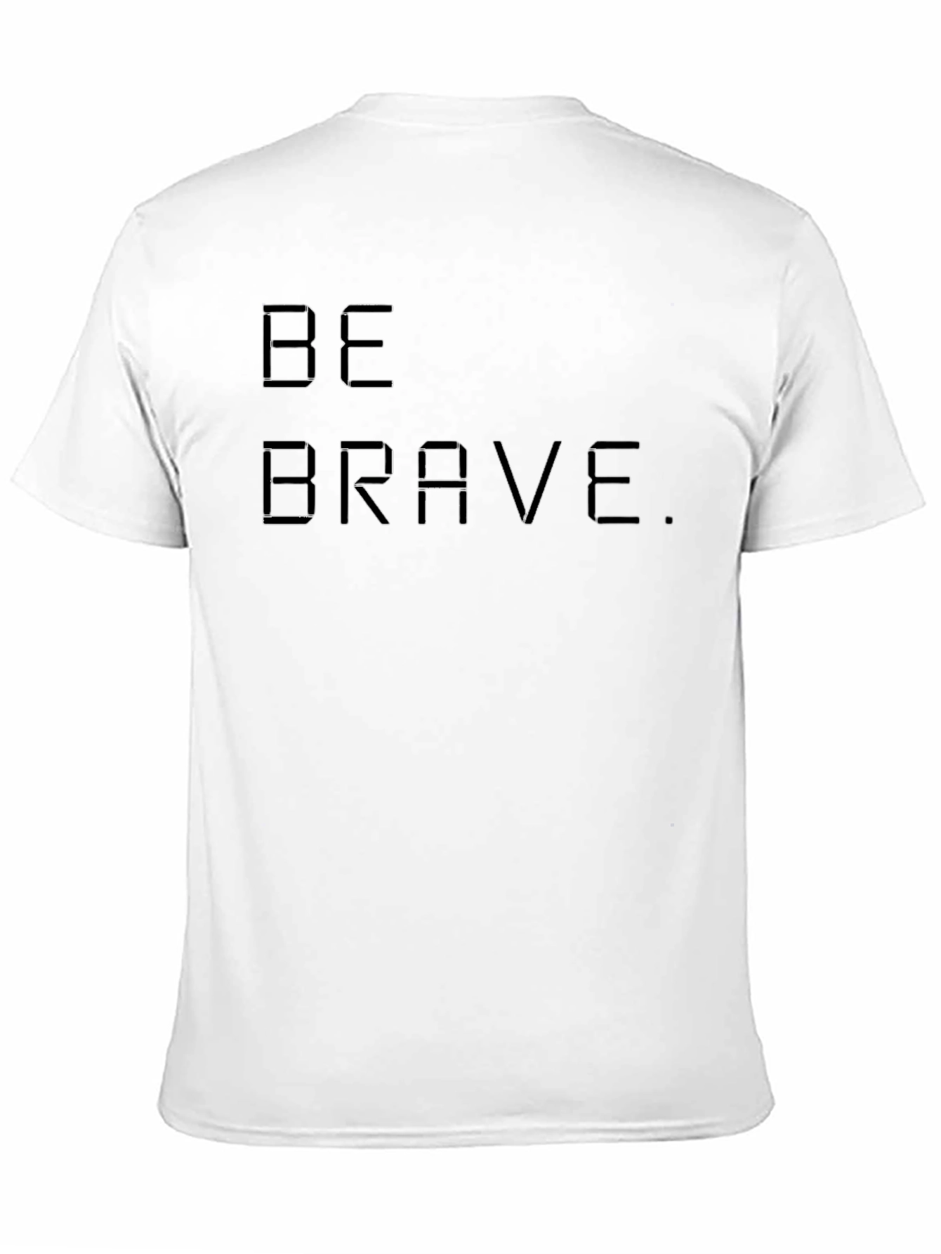 Be Brave Graphic Print Black Crew Neck T-Shirt