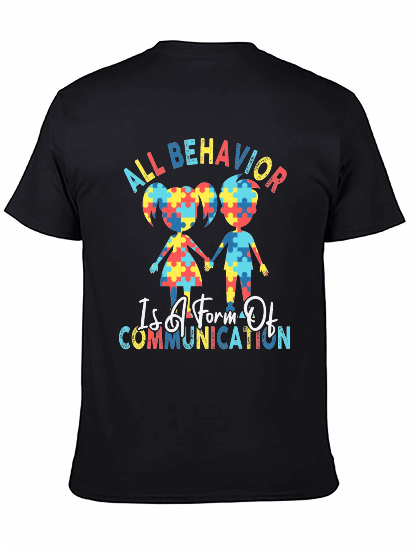 Autism Awareness Puzzle Piece Graphic T-Shirt