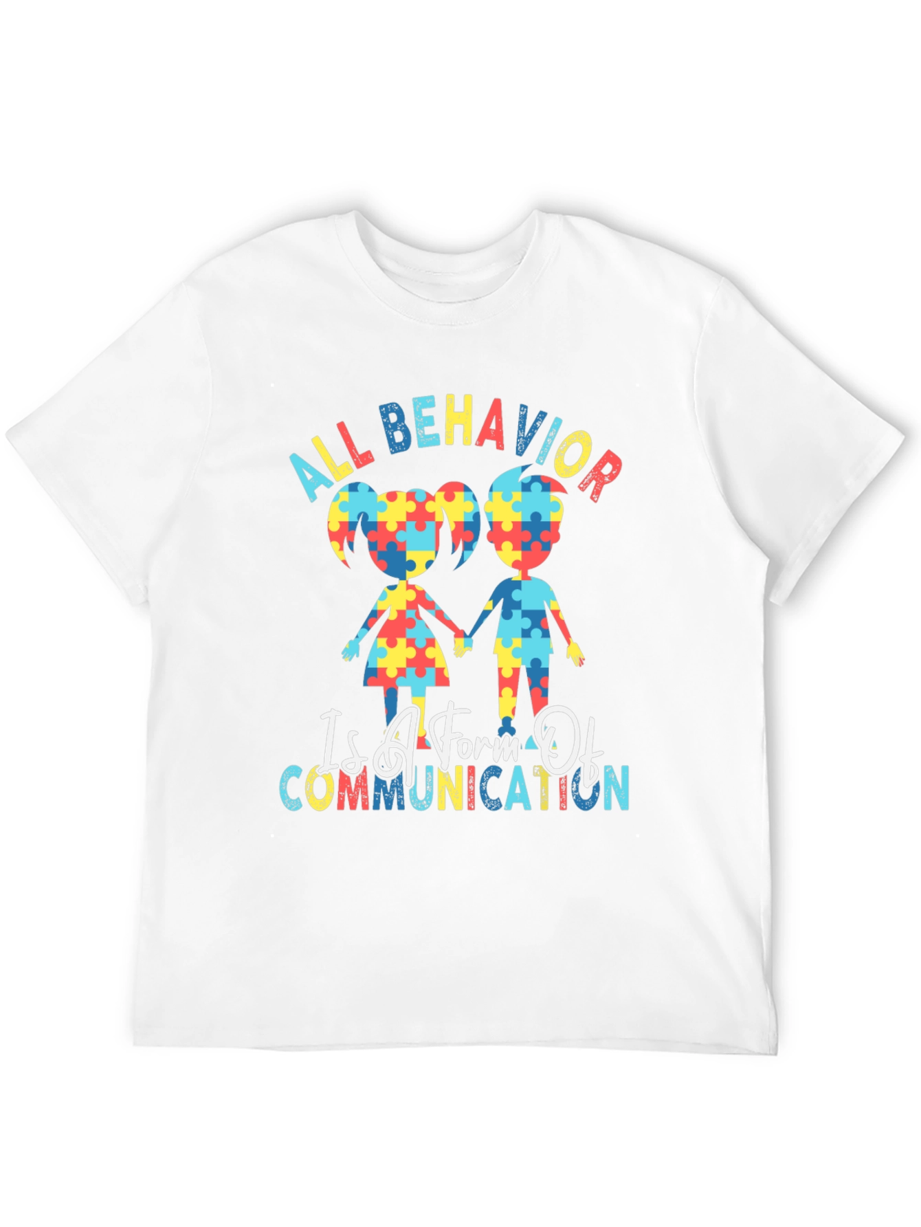 Autism Awareness Puzzle Piece Graphic T-Shirt