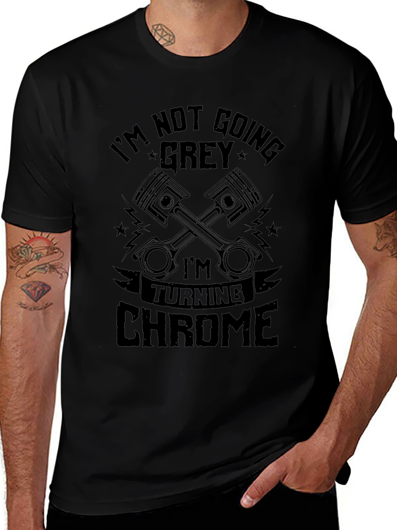 Im Turning Chrome Mens Graphic T-Shirt